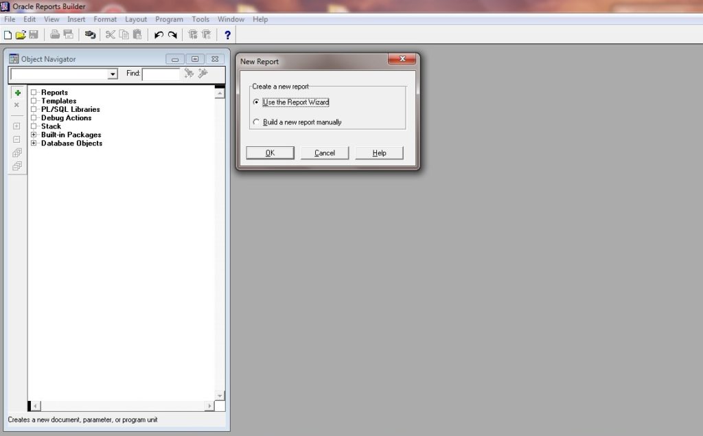 Create Report Wizard in Oracle Reports 11g: Use the Report Wizard